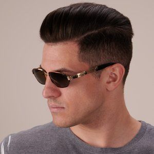 Rectangular vintage sunglasses by Lozza, Italy